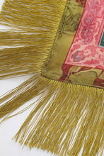 Load image into Gallery viewer, Fringed Crane Print Square Scarf