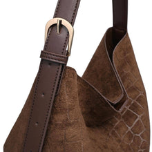 Load image into Gallery viewer, Neve Chocolate Croc Tote