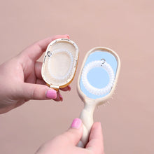 Load image into Gallery viewer, Mini Tan Detangler Hair Brush