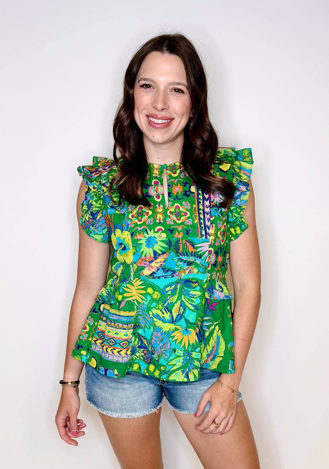 Vanessa Printed Top