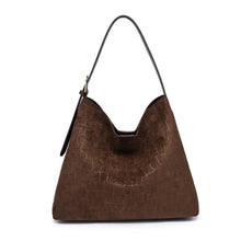 Load image into Gallery viewer, Neve Chocolate Croc Tote

