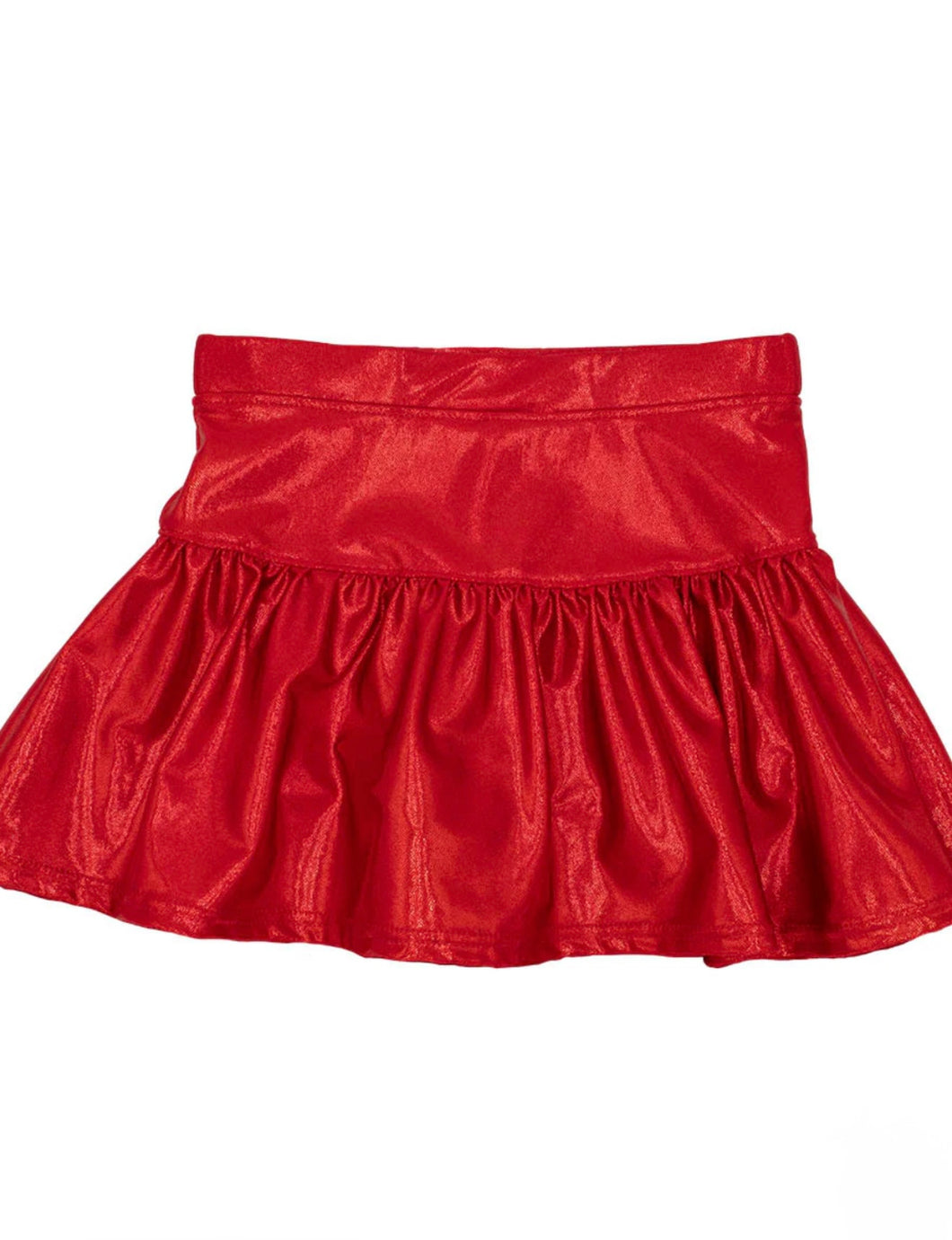 Metallic Red Skort