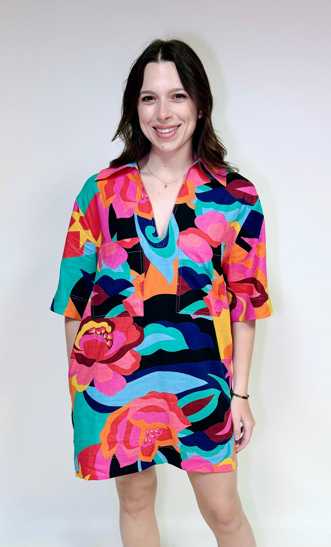 Angie Abstract Dress