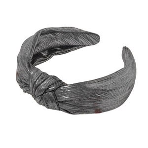 Pewter Metallic Headband