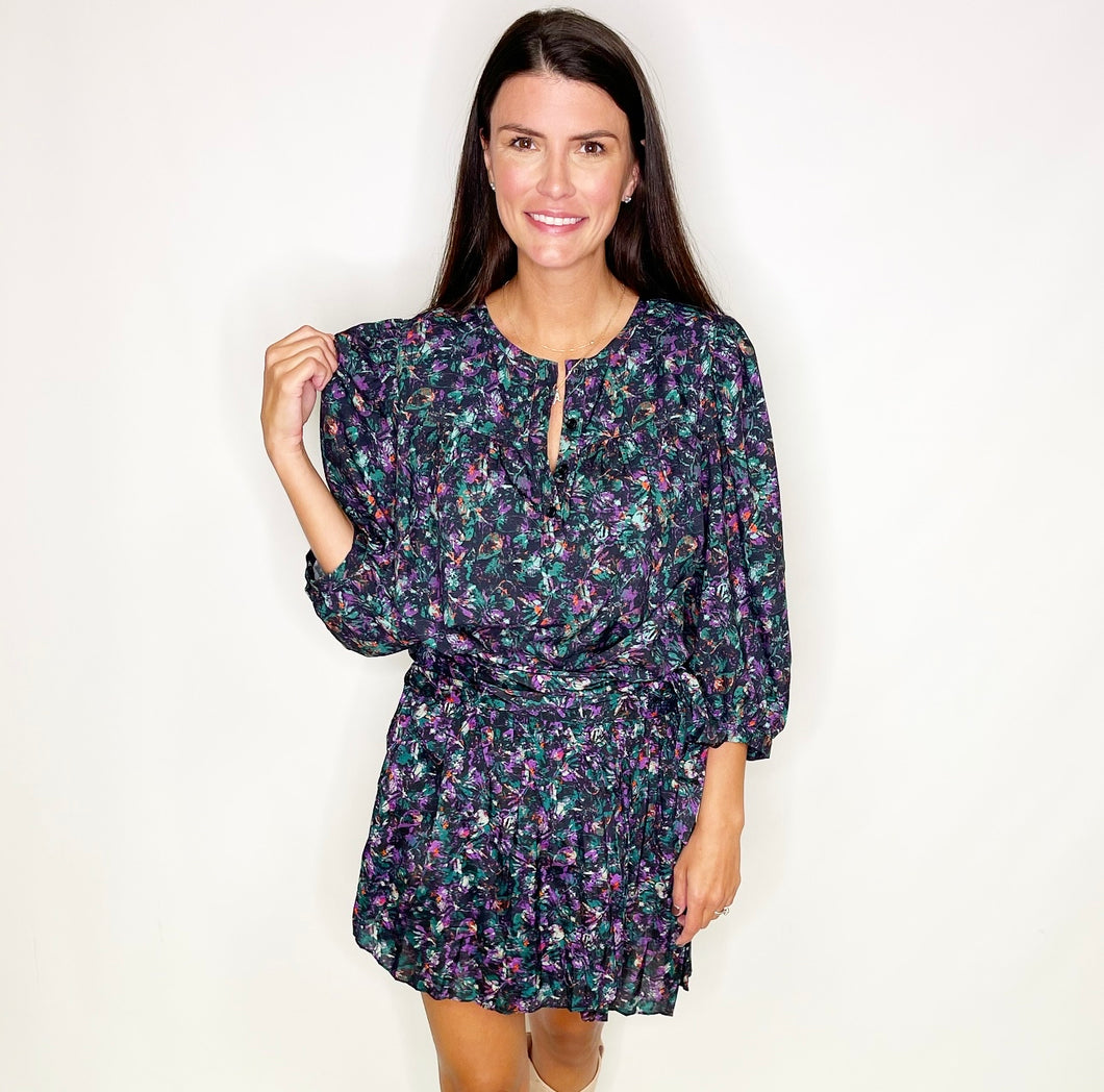 Printed 1/2 Button Top