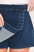 Load image into Gallery viewer, Studded Denim Skort
