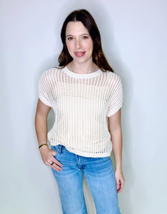 Open Weave Knit Top