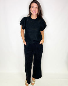 Wide Leg Corduroy Pants