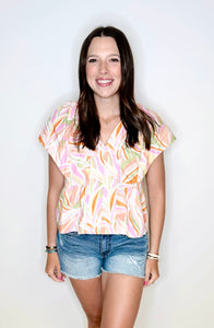 Ali Printed Top