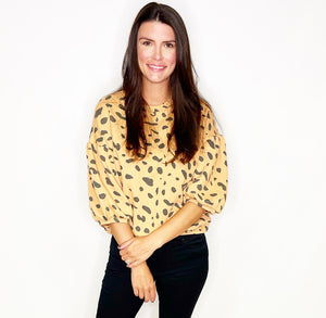 Leopard Terry Sweatshirt