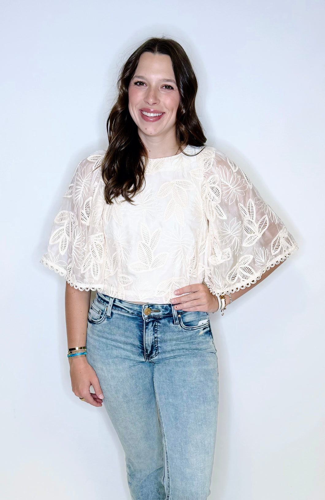 Eli Embroidered Top