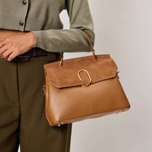 Load image into Gallery viewer, Nico Cognac Satchel
