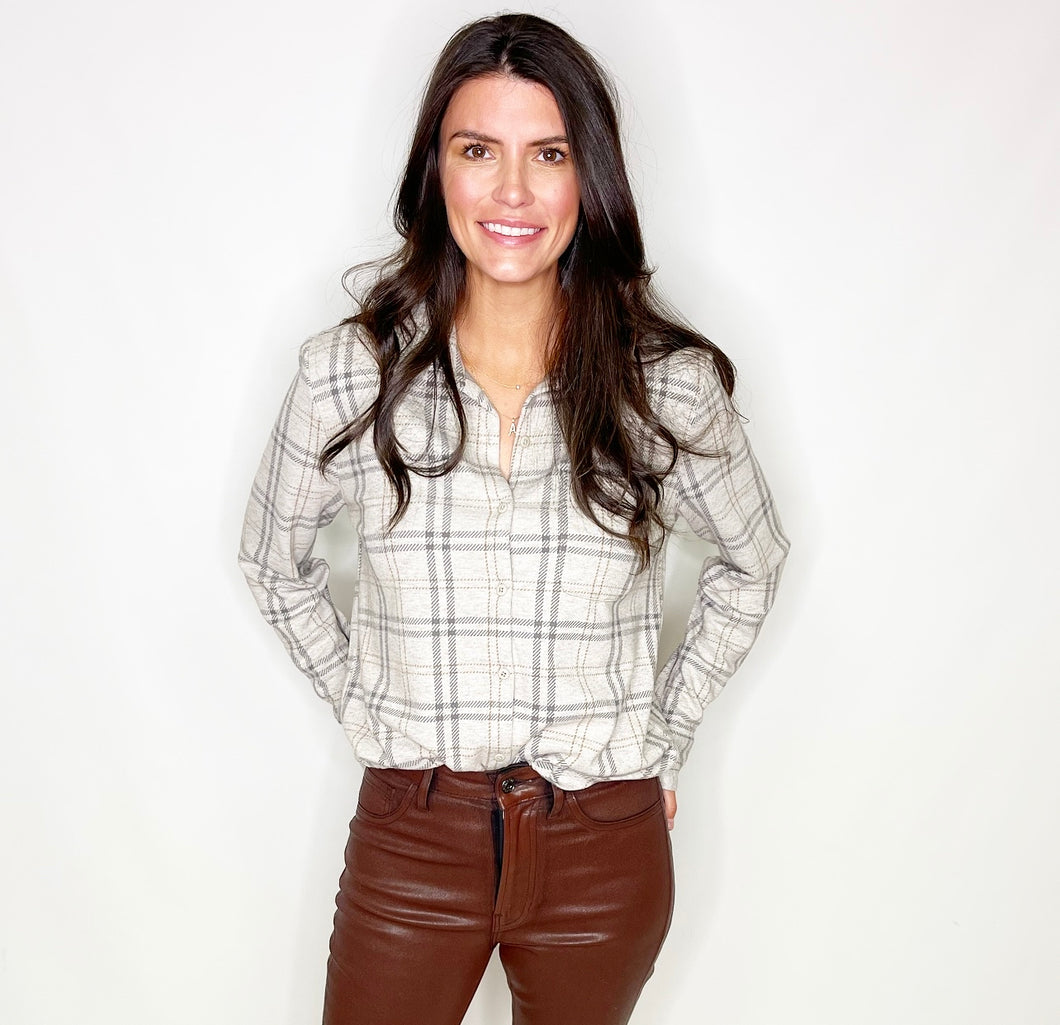 Zenith Plaid Top