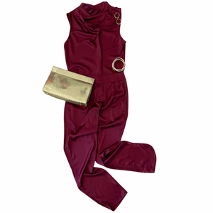 Crimson Logan Silk Pants
