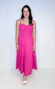 Em Ruched Midi Dress