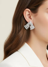 Load image into Gallery viewer, Fete Silver Bow Earrings
