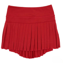 Load image into Gallery viewer, Girl&#39;s Red Pleated Skort
