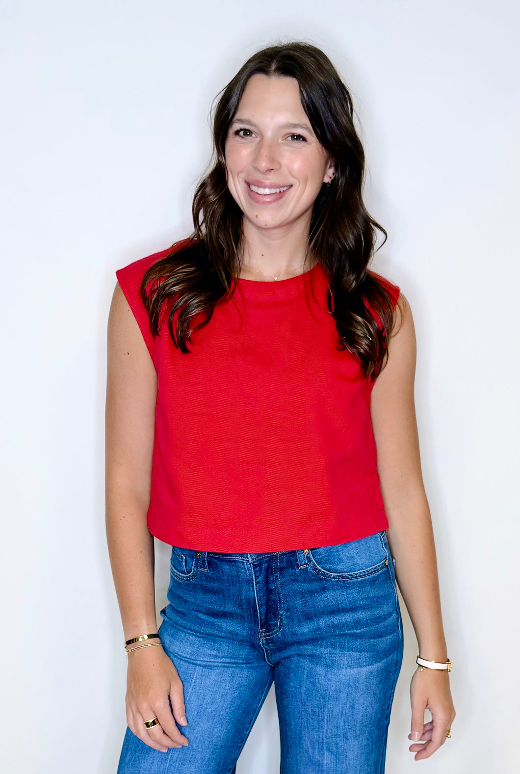 Everly Denim Top