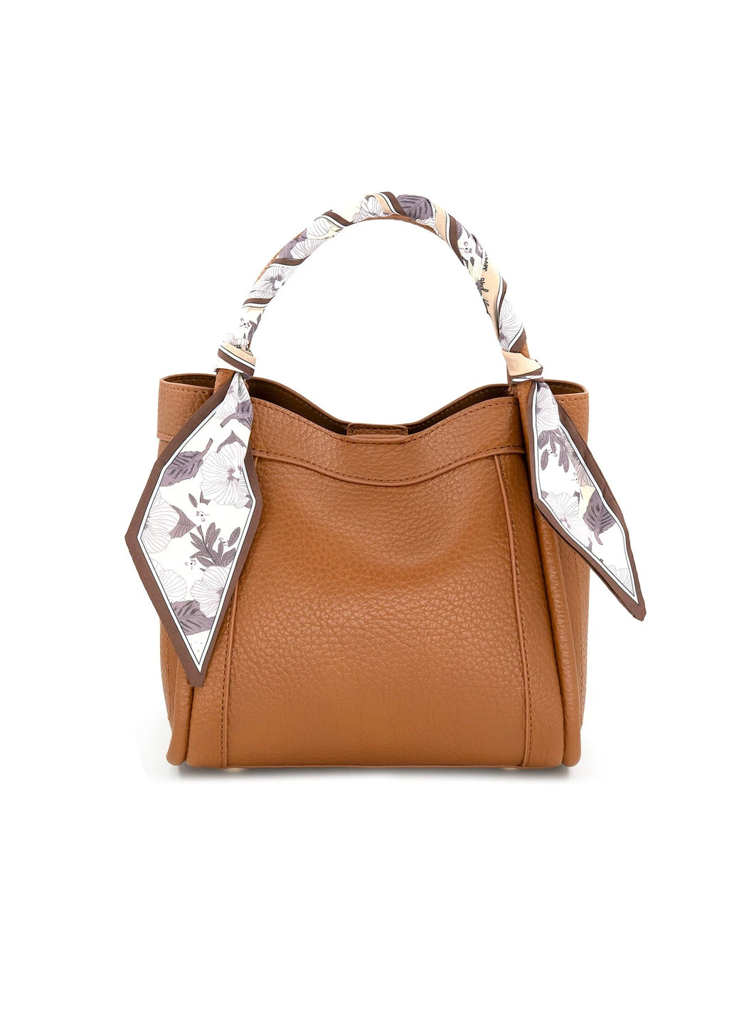 Tan Scarf Detail Bag