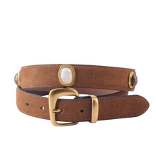 Load image into Gallery viewer, Suede Gemstone Belt
