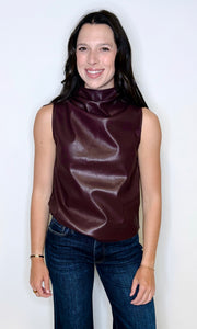 Claude Leather Top