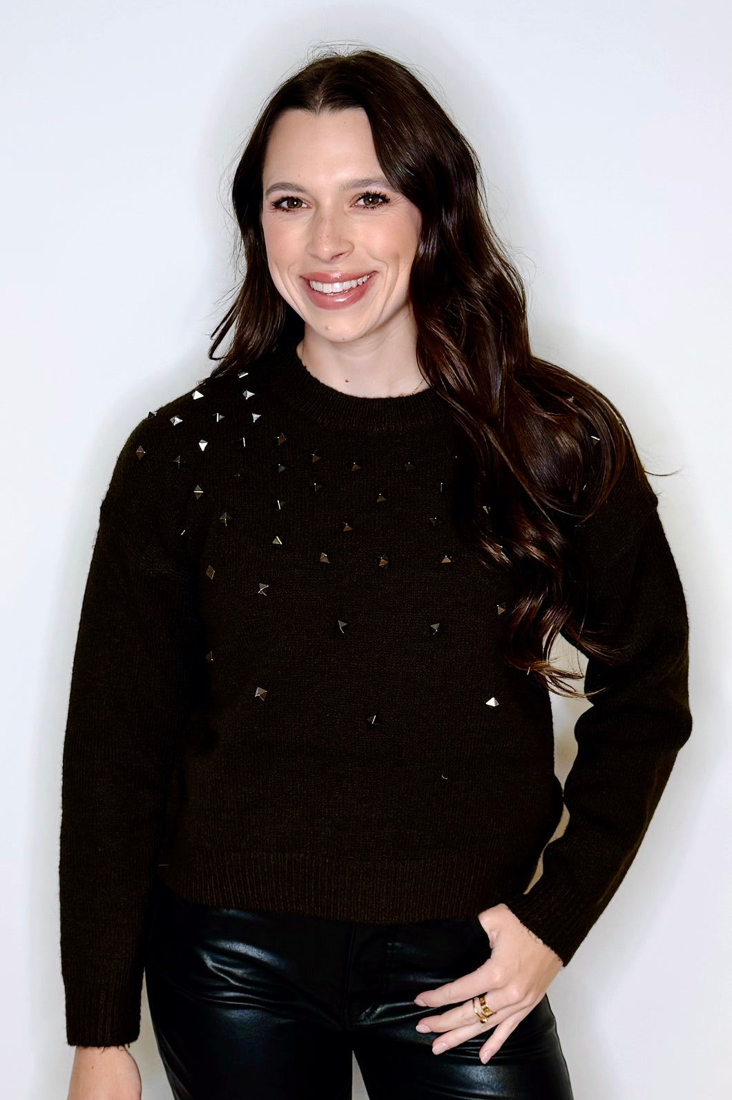 Lala Studded Sweater