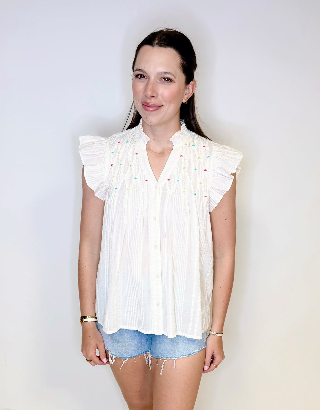 Ann Gauze Top