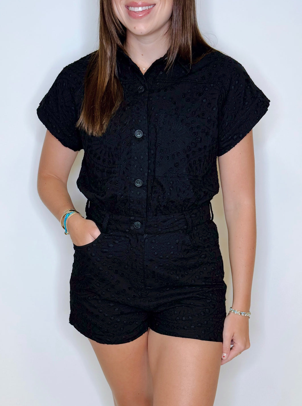 Avril Eyelet Romper