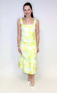 Lauren Jacquard Midi Dress