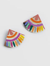 Load image into Gallery viewer, Rainbow Tile Earrings
