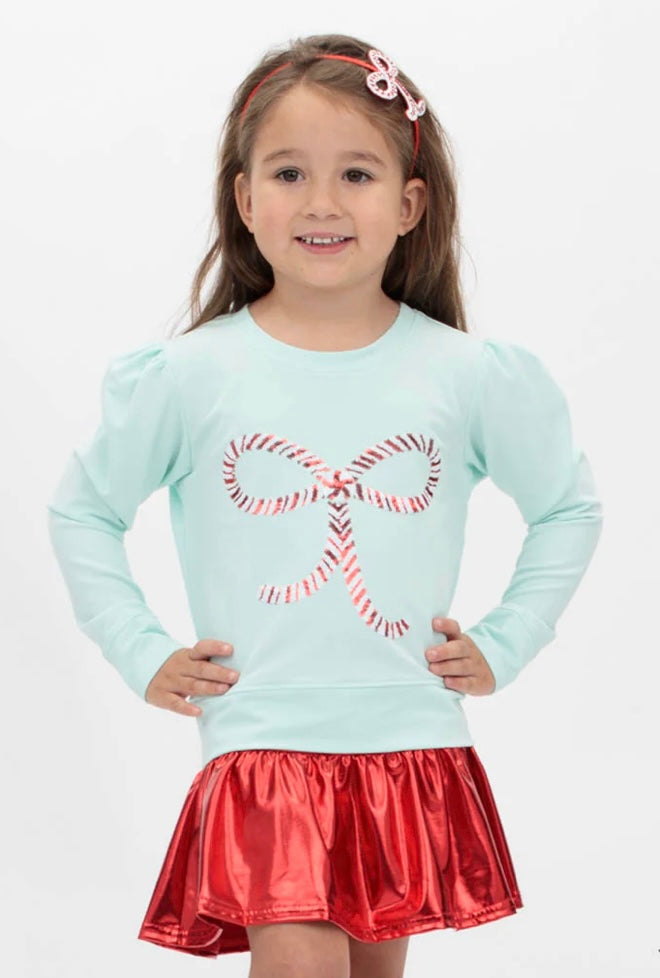Candy Cane Sequin Top