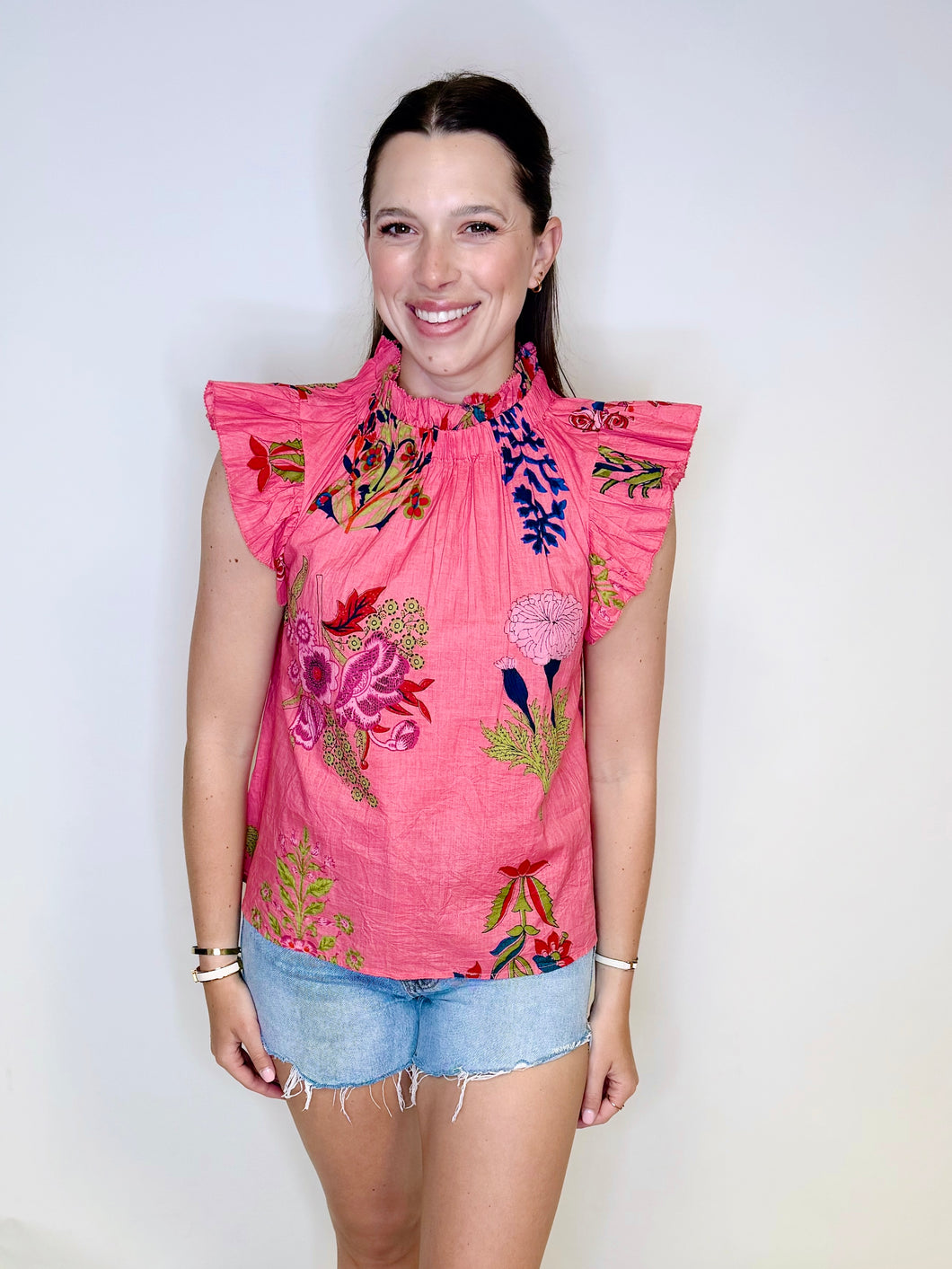 Sadie Flutter Floral Top