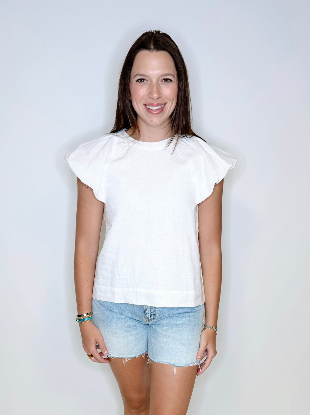 Linen Sleeve Top