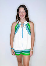Load image into Gallery viewer, Clare Stripe Tie Top
