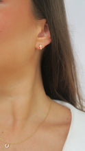 Load image into Gallery viewer, Pave Cross Stud Earrings
