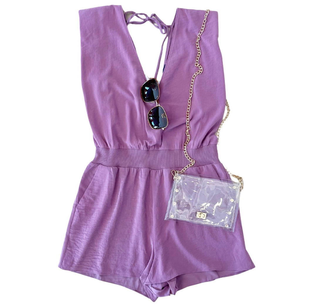 Padded Shoulder Romper