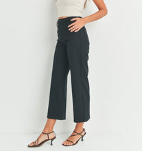 Load image into Gallery viewer, Black Trouser Cropped Jeans

