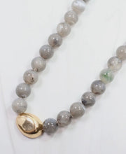 Load image into Gallery viewer, Brooklyn Grey Stone Necklace
