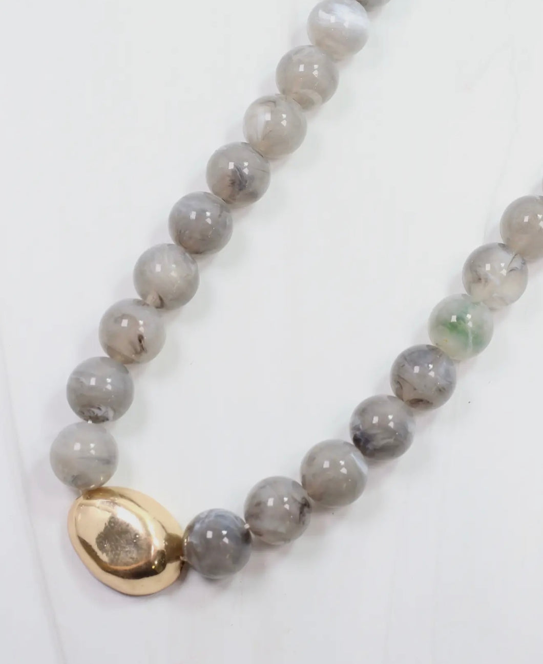Brooklyn Grey Stone Necklace
