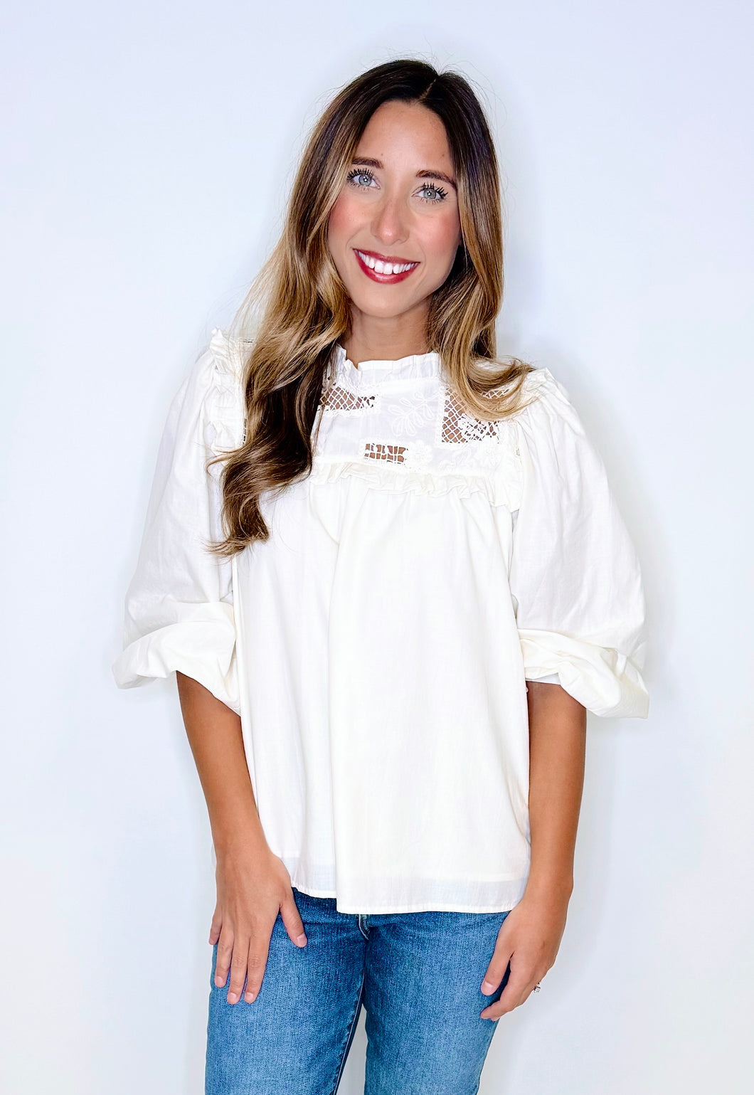 Lola Cream Top