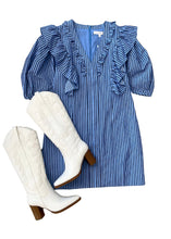 Load image into Gallery viewer, Stripe Ruffle Dress

