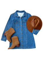 Load image into Gallery viewer, Candice Knit Denim Dress
