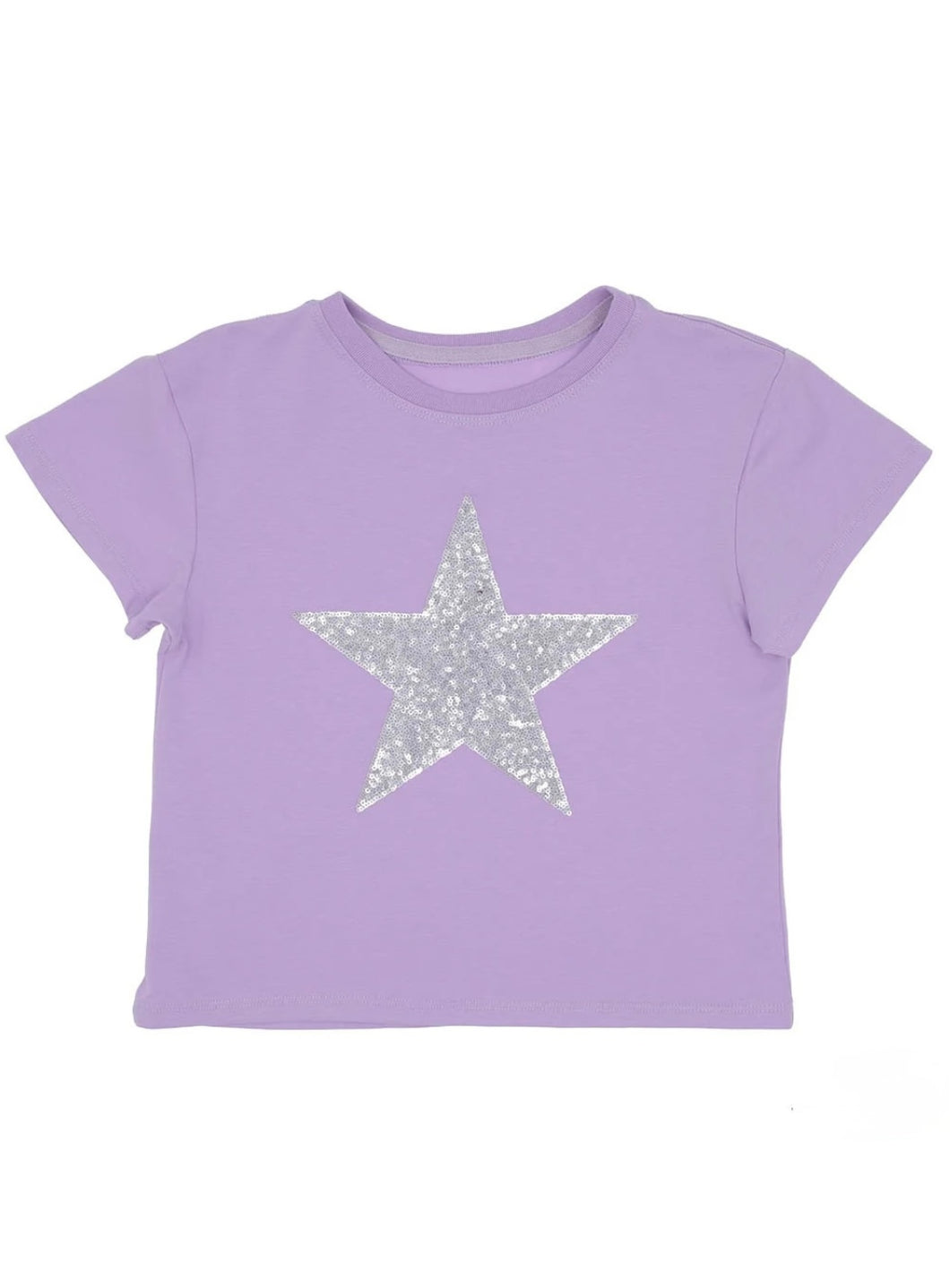 Silver Sequin Star Tee