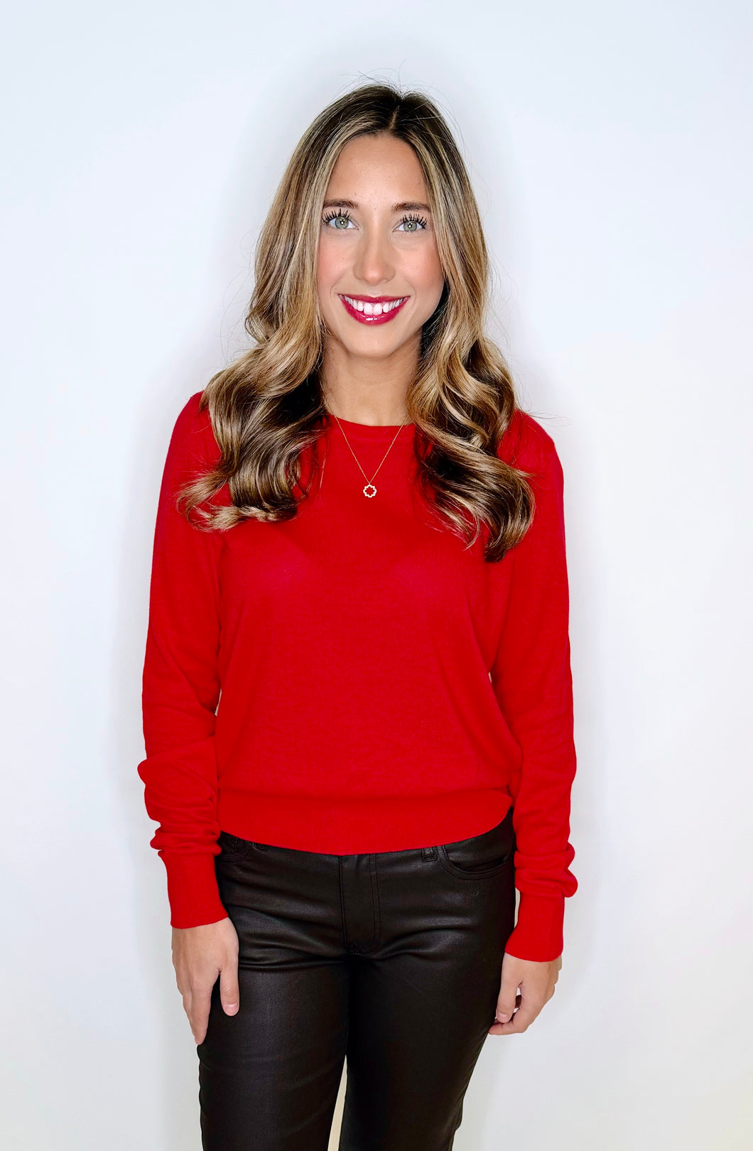 Perfect Layer Red Sweater