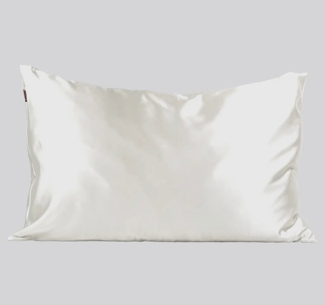 Ivory Satin Pillowcase