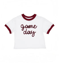 Load image into Gallery viewer, Girl&#39;s Maroon Game Day Tee
