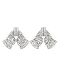 Load image into Gallery viewer, Fete Silver Bow Earrings

