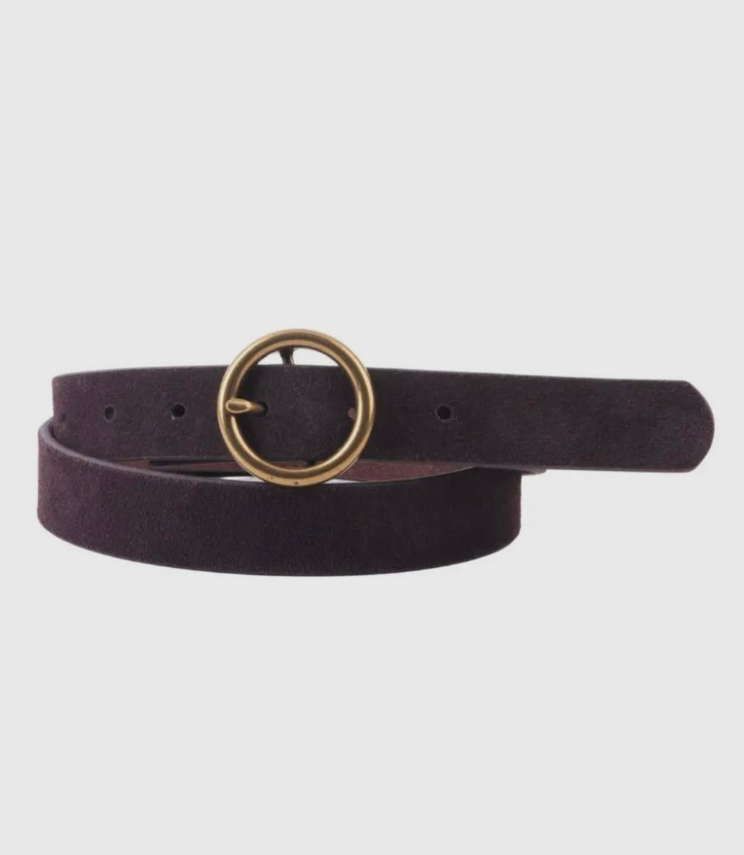 Chocolate Suede Belt