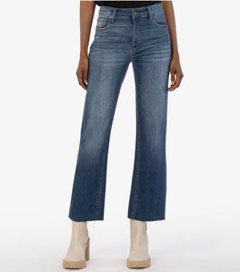 Kelsey Crop Inset Flare Jeans