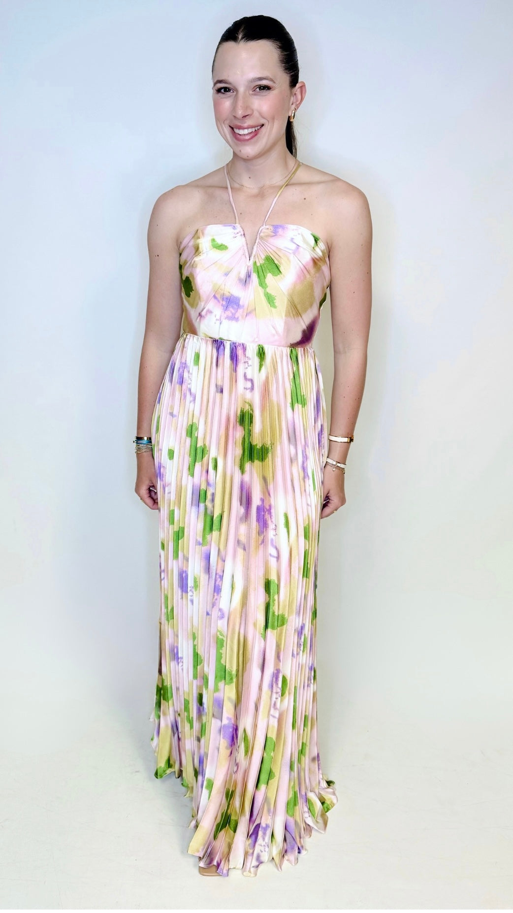 Cassia Pleated Maxi